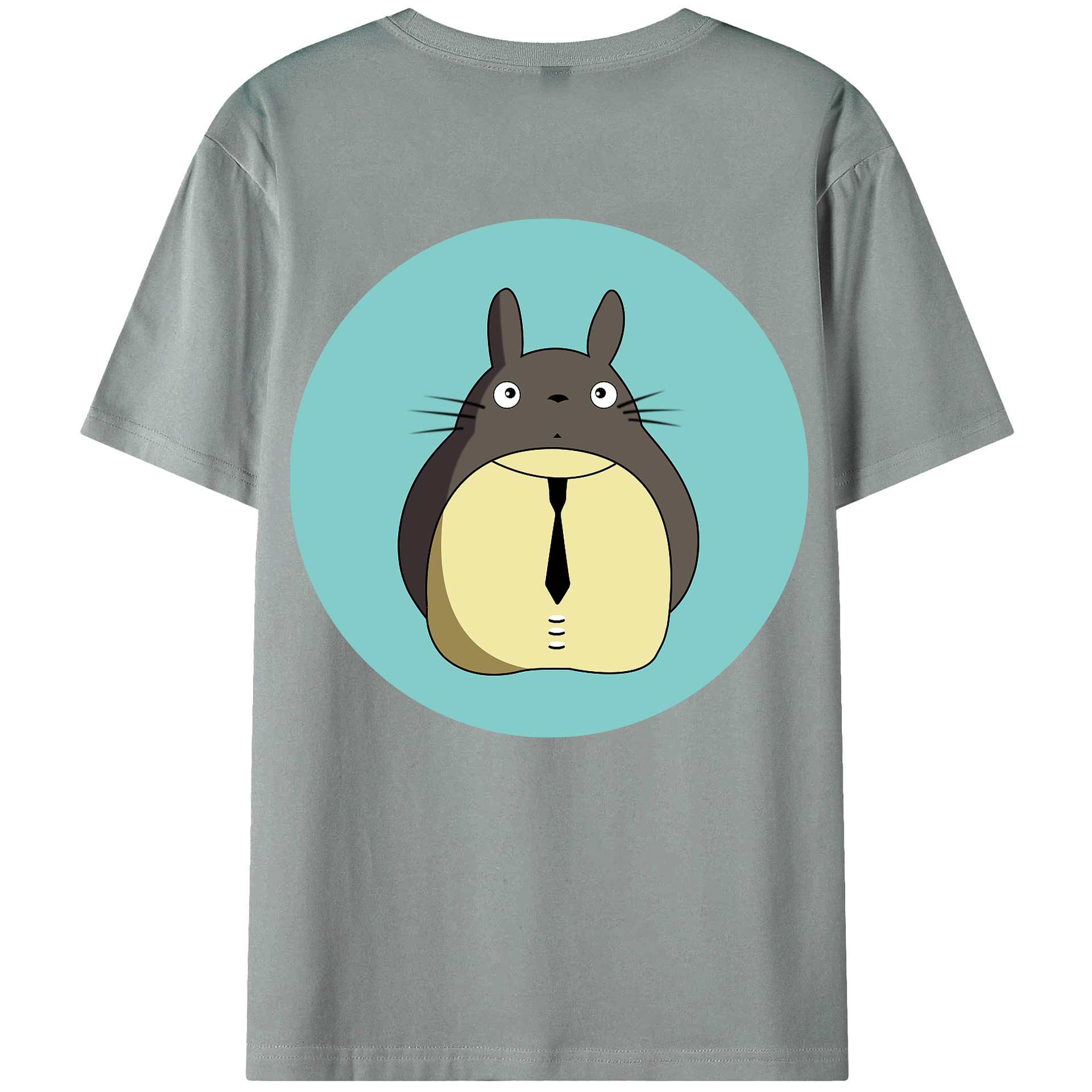 （画像用） となりのトトロ 草壁メイ 草壁サツキ My Neighbor Totoro Satsuki Kusakabe Mei Kusakabe 綿100％ メンズ半袖Tシャツ（バックプリント） 通気性